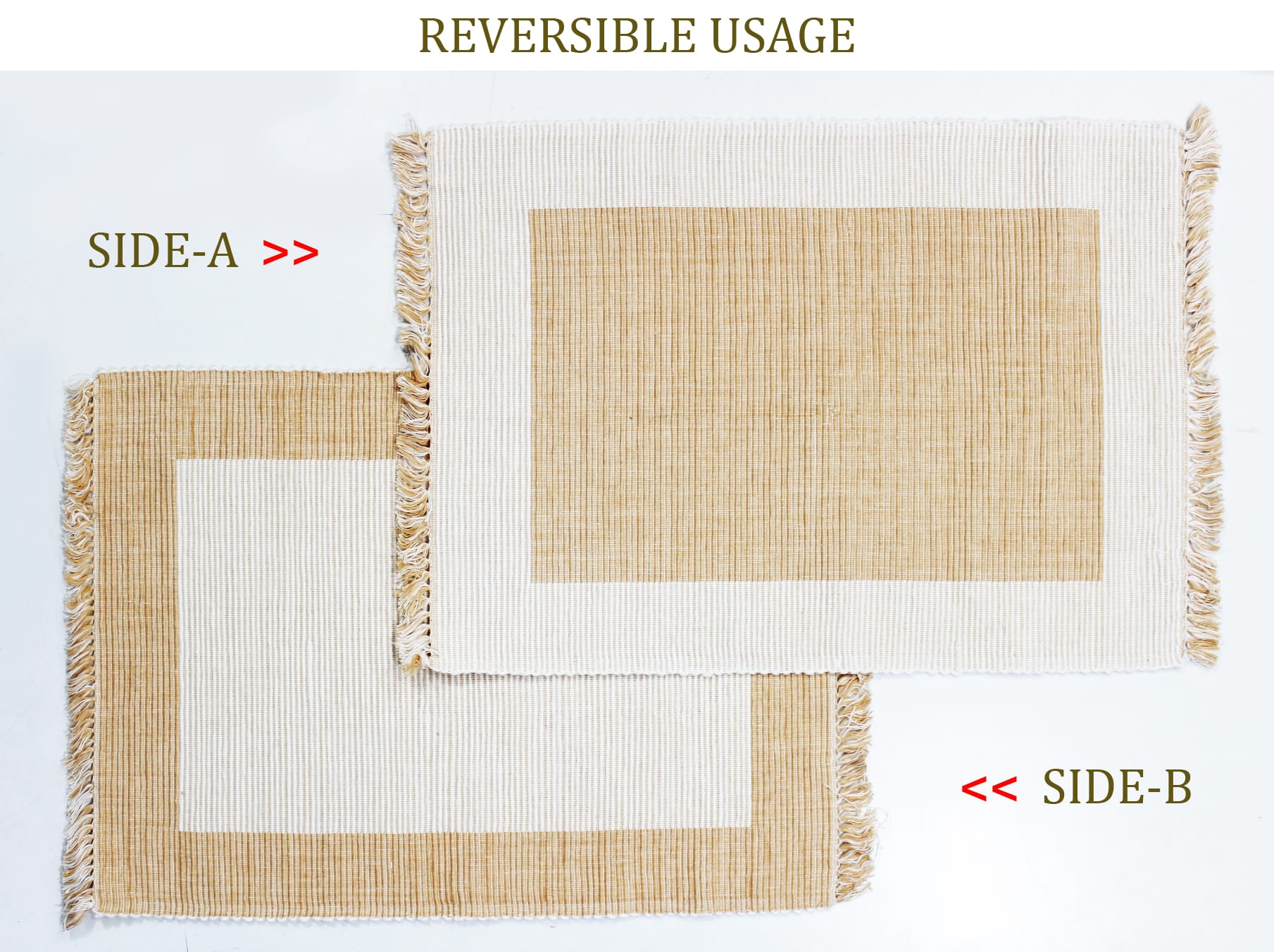 Classy Hand Woven Cotton Table Placemats Set( 6 P cs) online in India