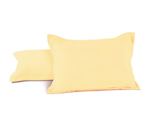 Soft 210 TC Plain Cotton Pillow Cover Set In Gold Online In India(2 Pcs)