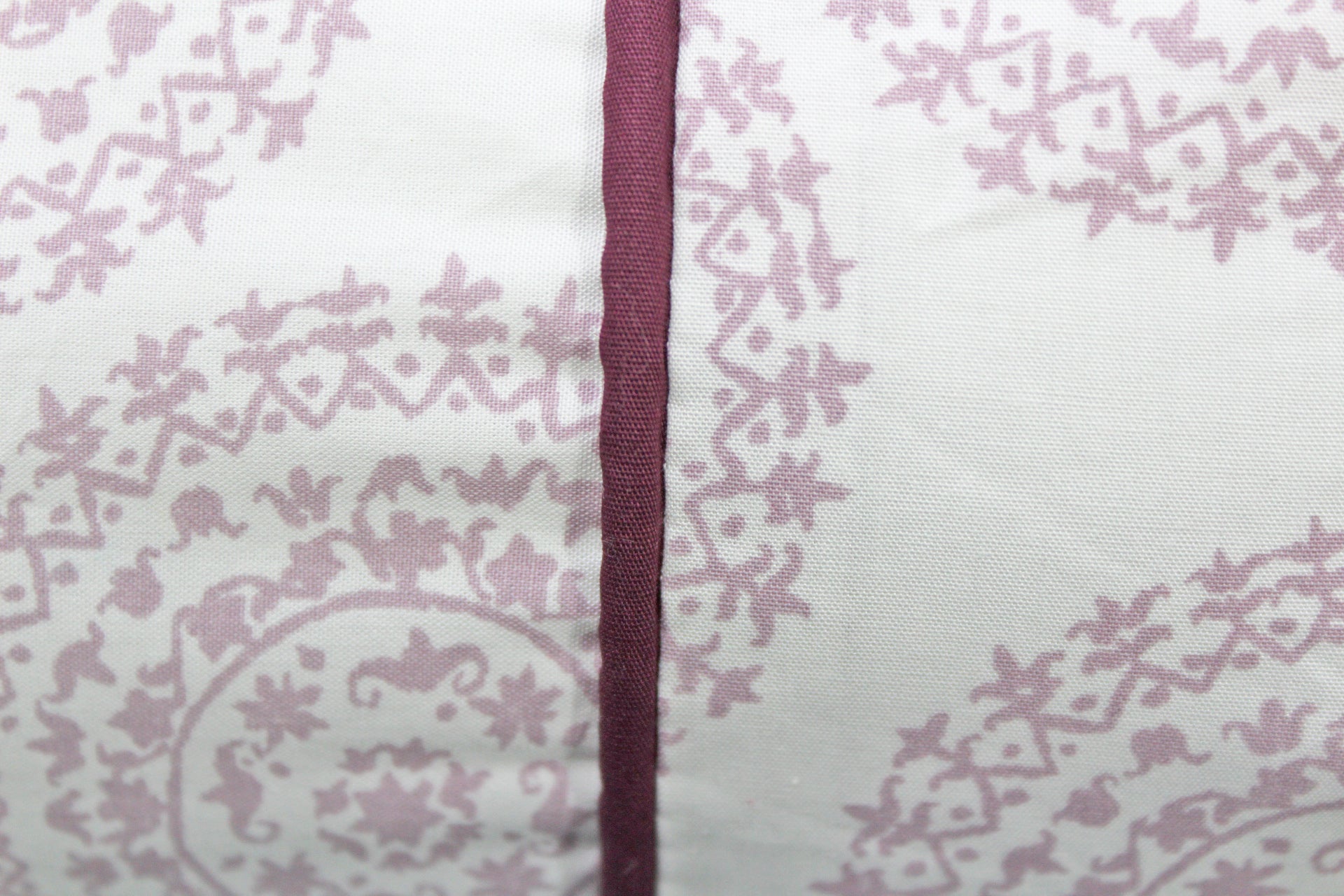 MELANGE 100% Cotton Baby Bolster Cover (with Bolster Insert), Burgundy