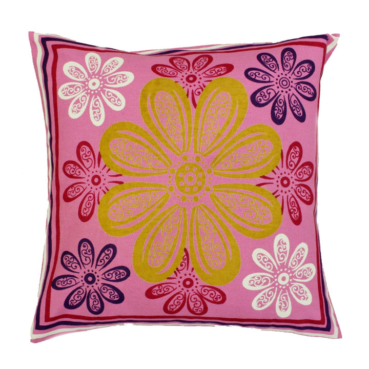 Designer Pink Printed Festive Colors Diwan Set(6 Pcs) online in India 