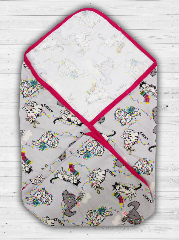 Soft Printed Cotton Wrapping Sheet for new born baby online in India