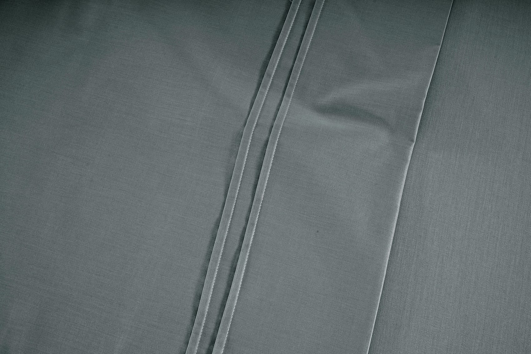 Cotton Satin 400 TC Designer Pillow Covers, Steel Grey