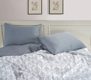 Soft 300 TC Traditional Motif Design Print Cotton Satin Duvet Cover online in India