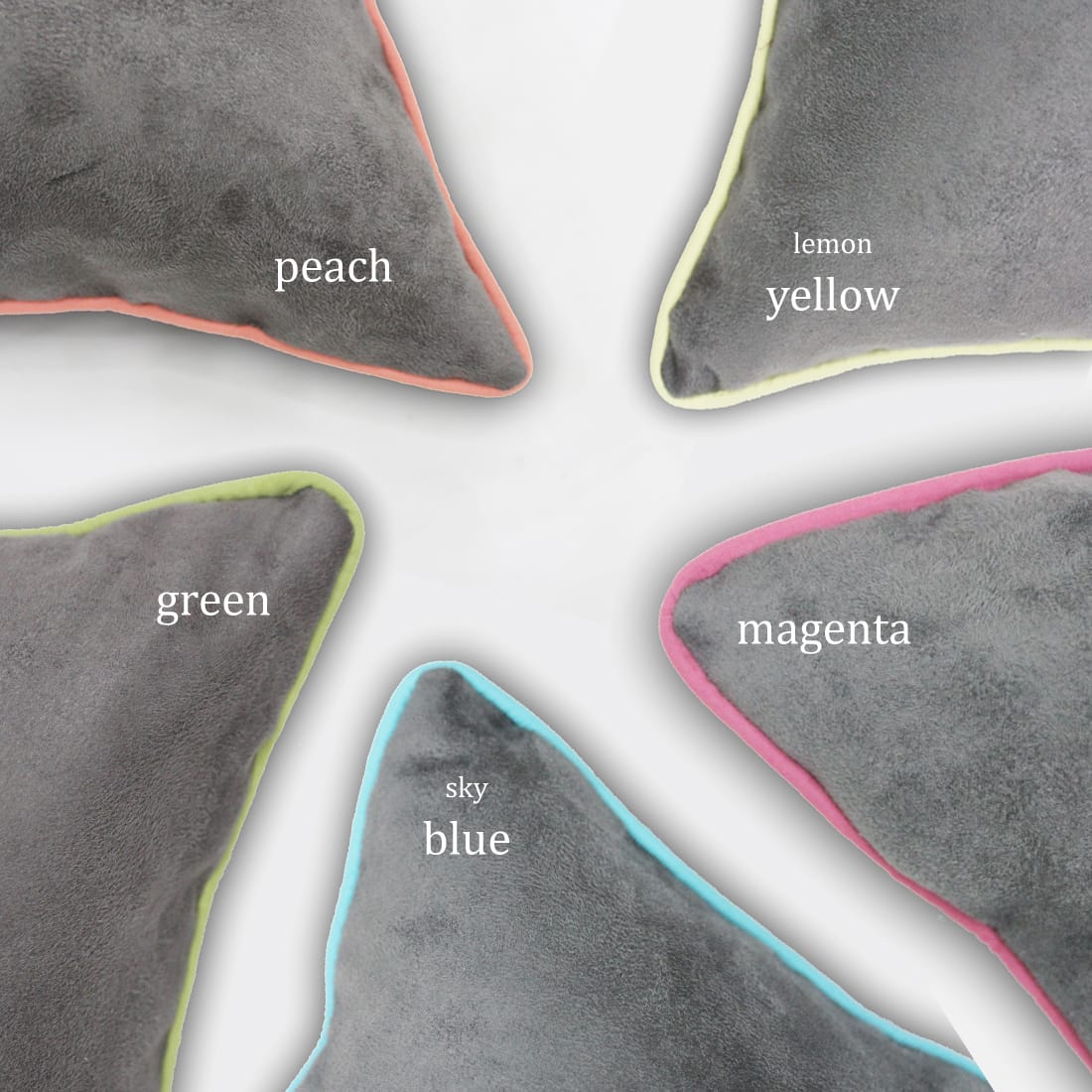 Soft Suede Velvet Cushion Cover Set in Grey online in India(5 Pcs)
