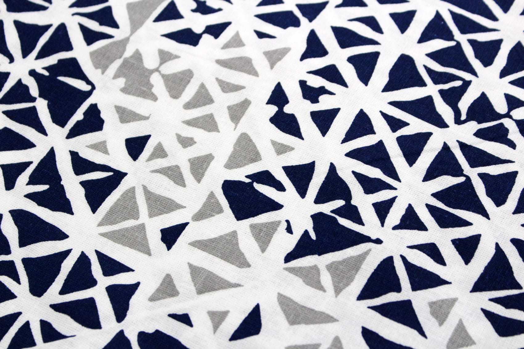 Soft Blue 144 TC Geometrical Print Cotton Fabric(231 cms) online in India