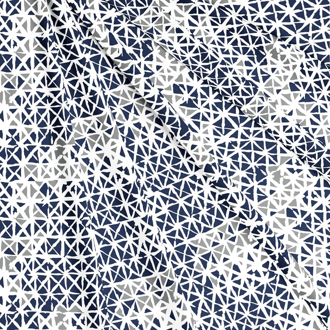 Soft Blue 144 TC Geometrical Print Cotton Fabric(231 cms) online in India