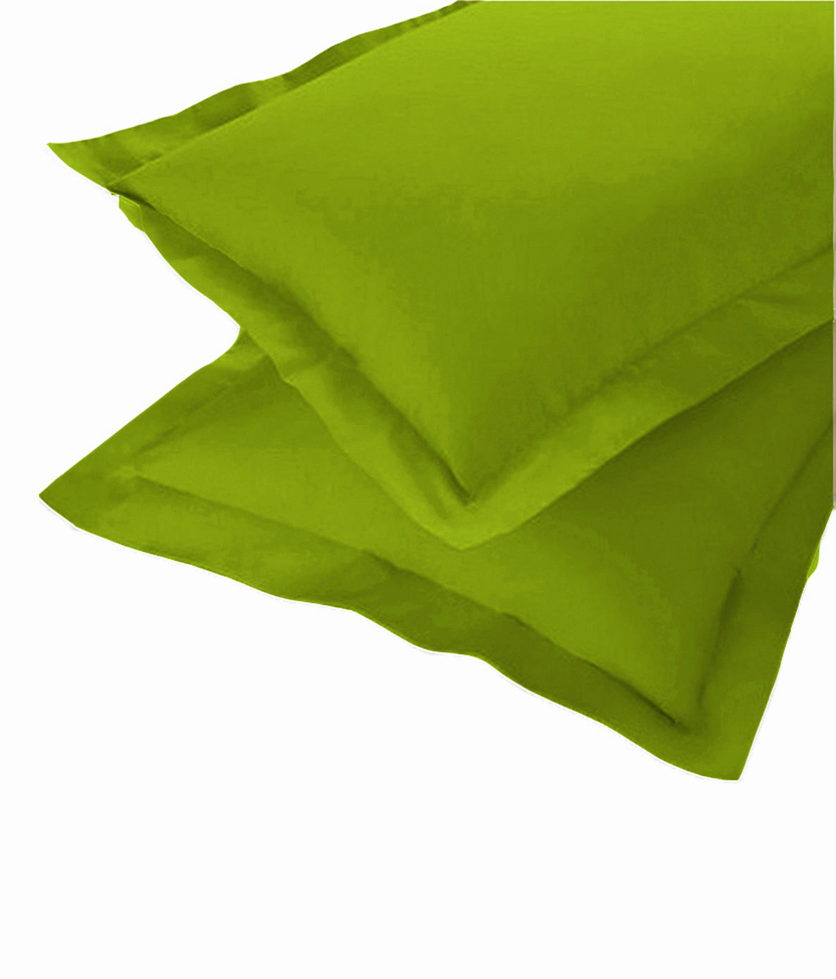 Soft 210 TC Plain Cotton Pillow Cover Set In Green Online In India(2 Pcs)