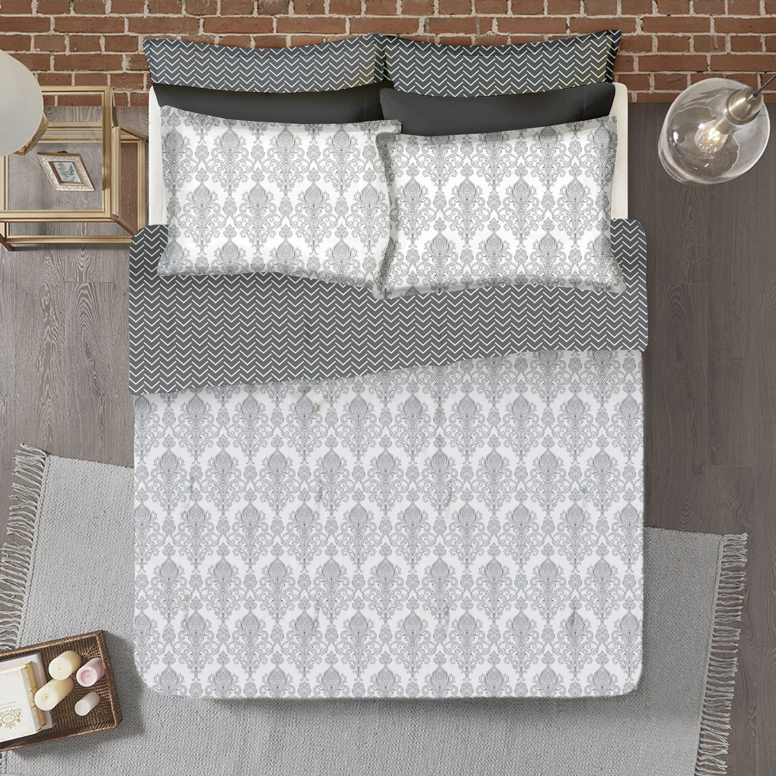 Soft Traditional Motif 300 TC Cotton Satin Bedsheet online in India