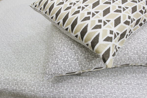 Soft Cotton Printed 300 TC Geometrical Satin Fitted Bedsheet In Brown At Best Prices