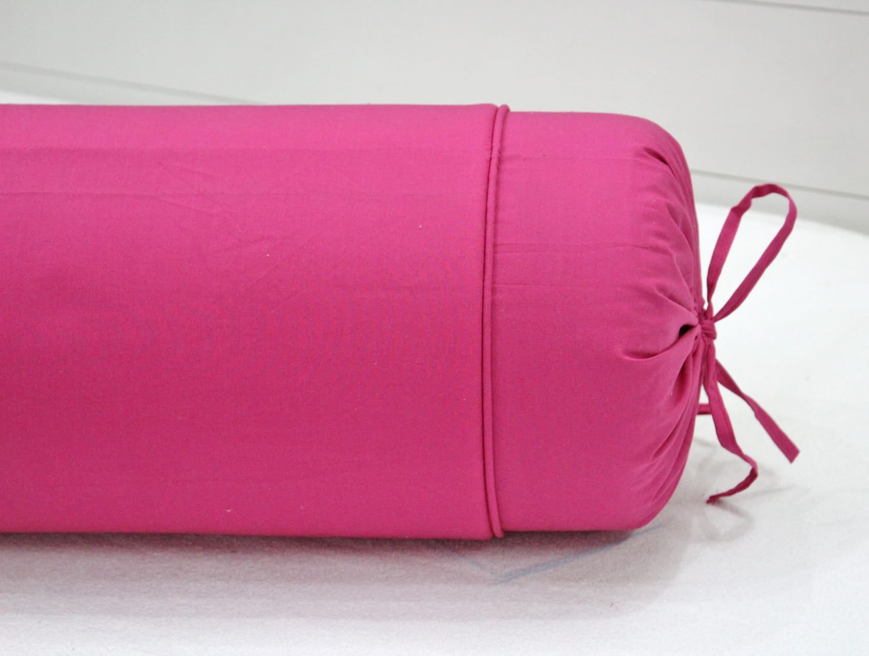 Comfortable Plain Cotton Bolster Cover Set 2pcs in Pink online