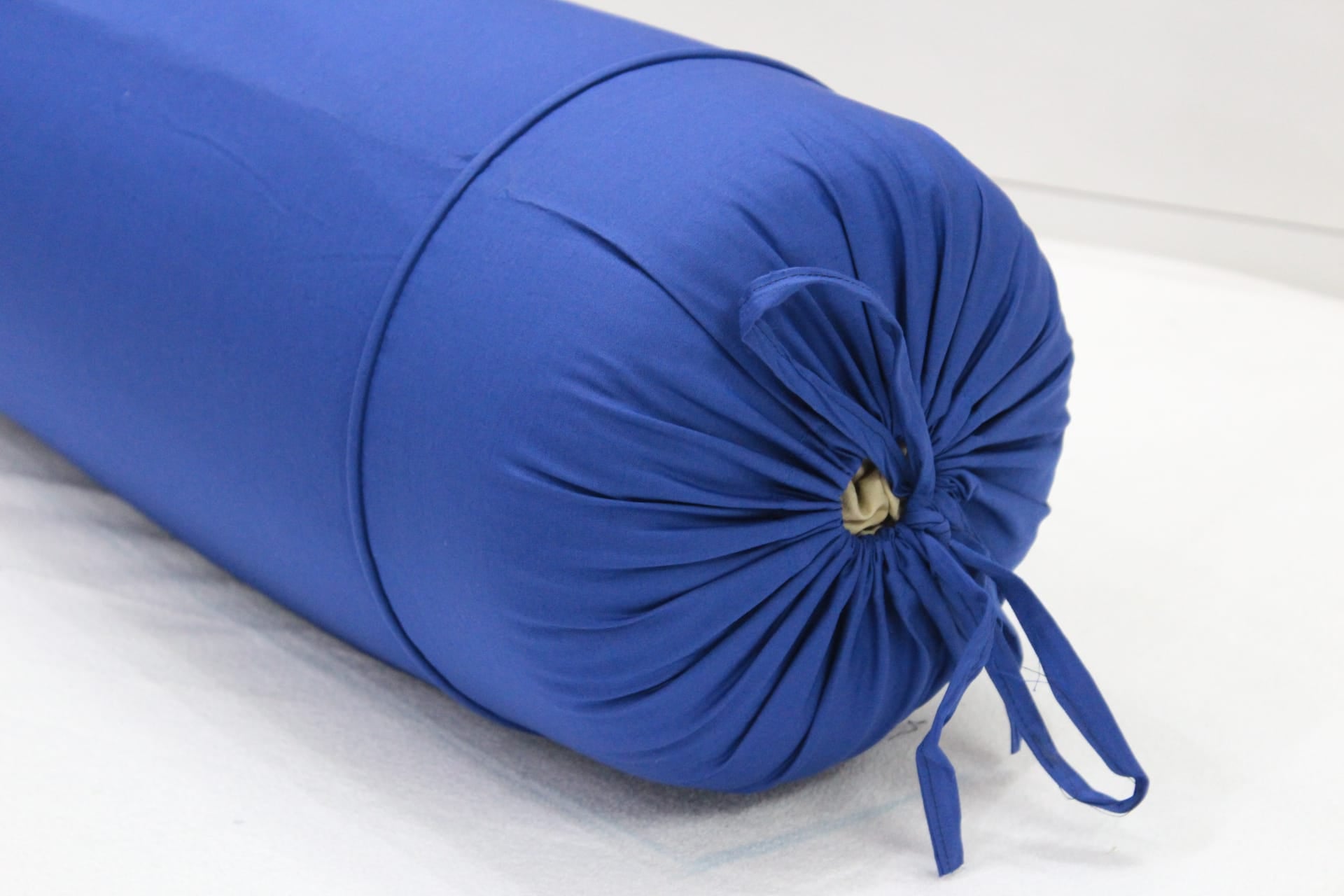 Soft Plain Cotton Bolster Cover Set in Marine Blue online - 2Pcs