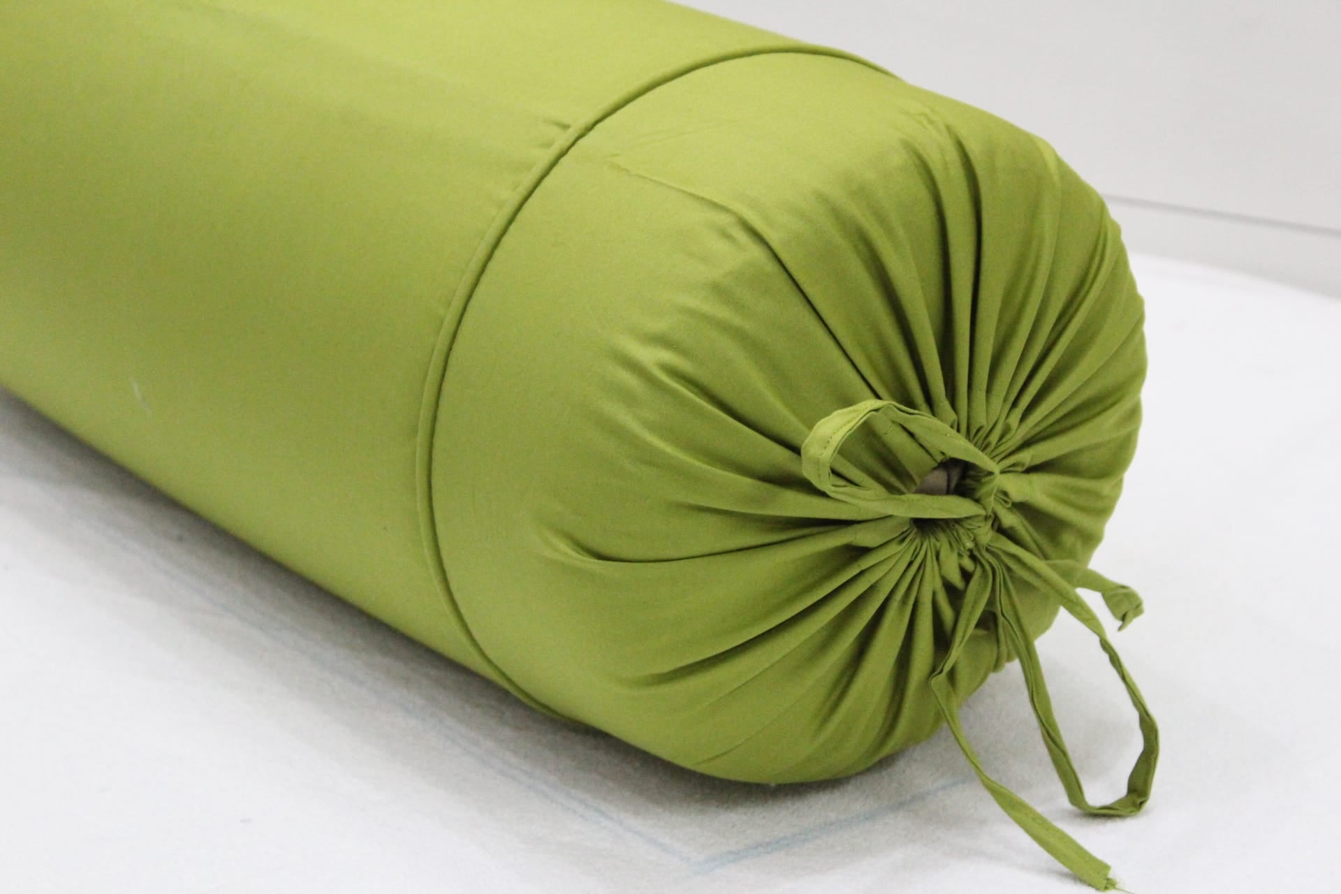 Comfortable Plain Cotton Bolster Cover Set 2pcs in Green online