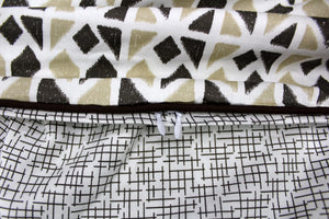 Soft 300 TC Brown Ikat Geometrical Print Cotton Satin Duvet Cover online in India