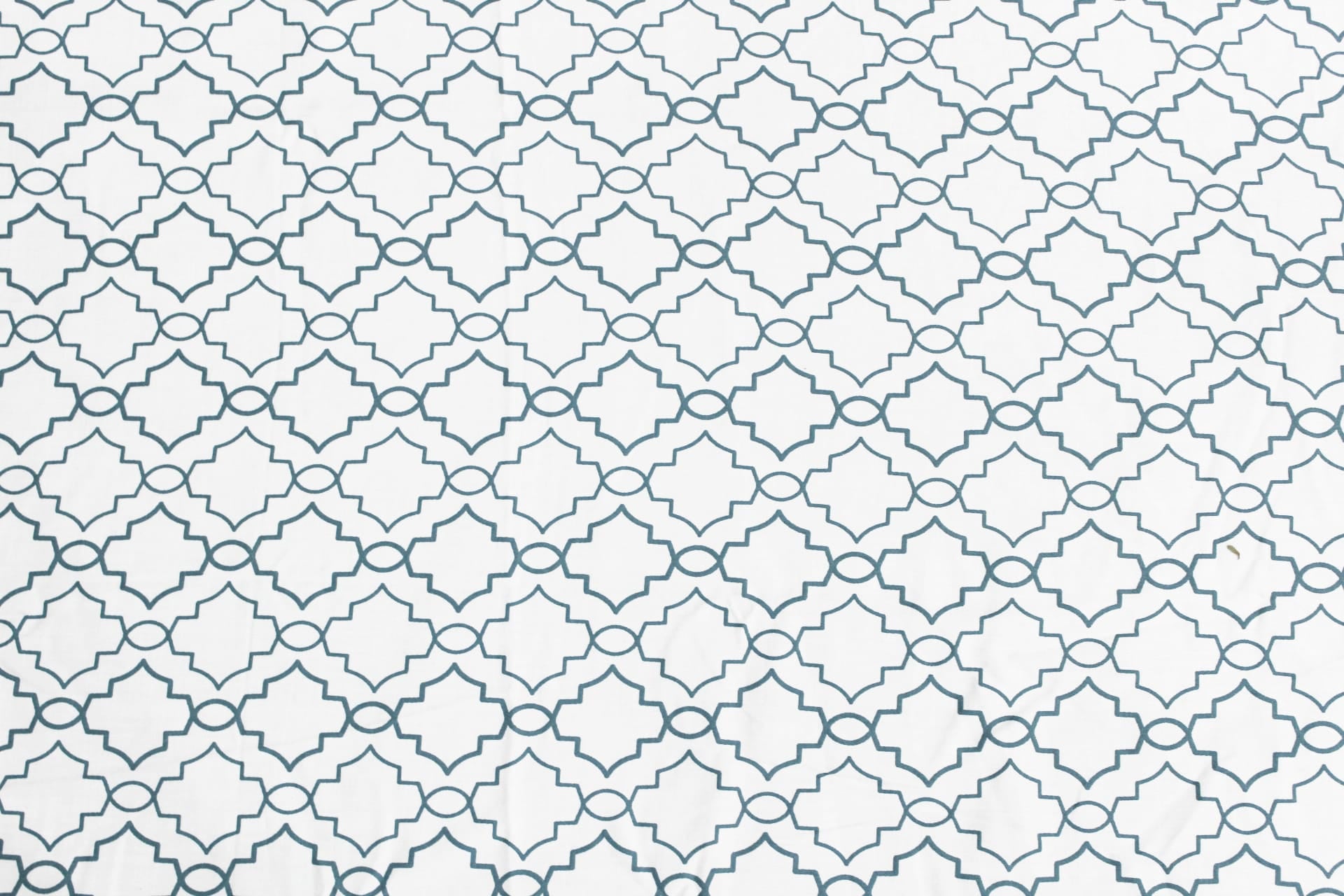 Soft Cotton Printed 300 TC Ikat Geometrical Satin Fitted Bedsheet In Blue At Best Prices