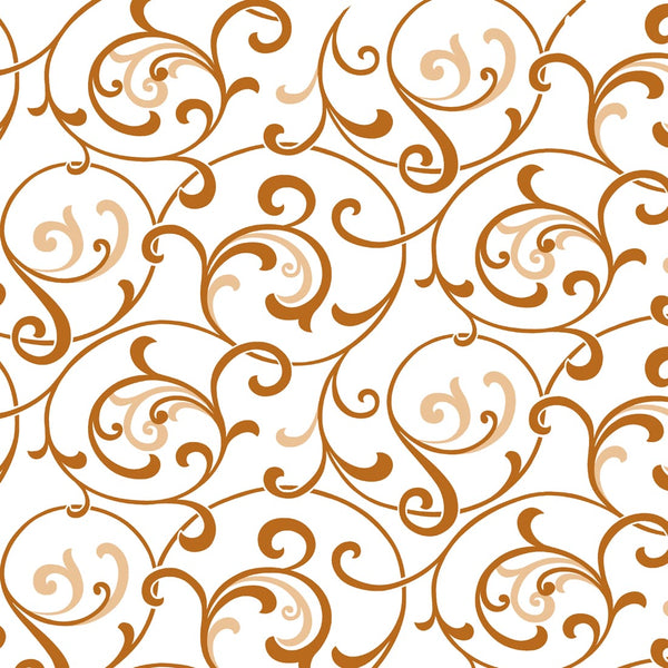 Soft Mustard 144 TC Floral Print Cotton Fabric(231 cms) online in India