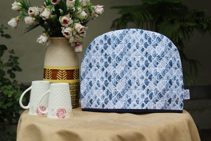 Stylish Blue Printed Cotton Quilted Tea Cozy online in India at best prices