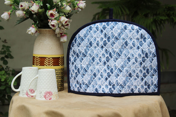 Stylish Blue Printed Cotton Quilted Tea Cozy online in India at best prices