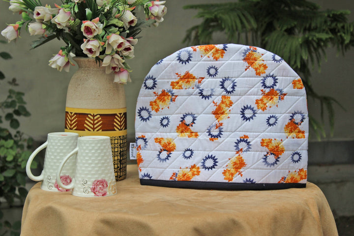 Stylish Yellow Printed Cotton Quilted Tea Cozy online in India at best prices