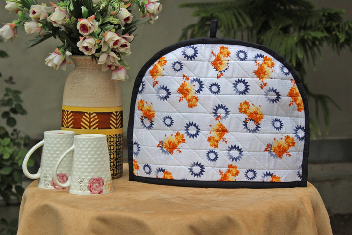 Stylish Yellow Printed Cotton Quilted Tea Cozy online in India at best prices
