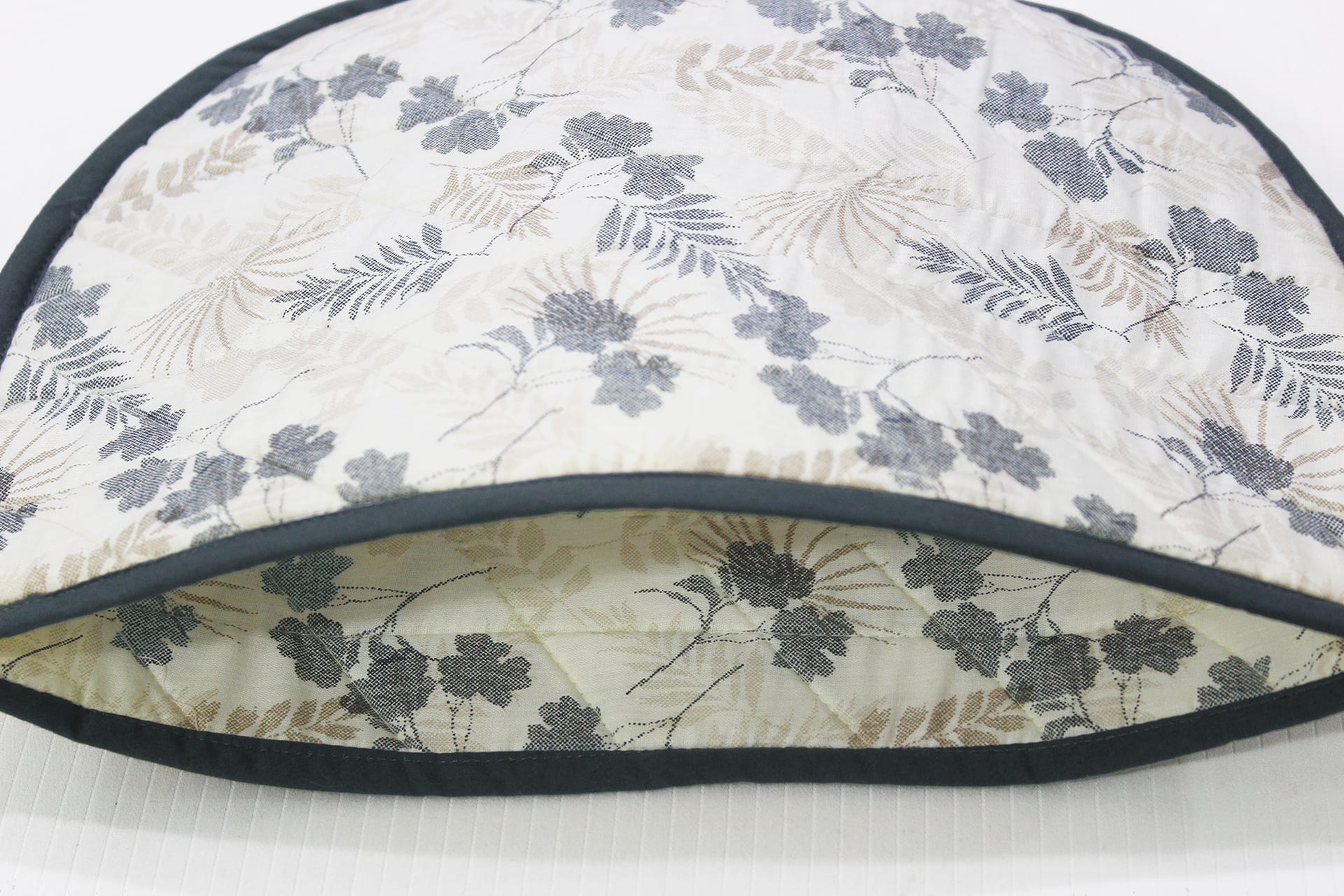 Printed Cotton Quilted Tea Cozy - Grey