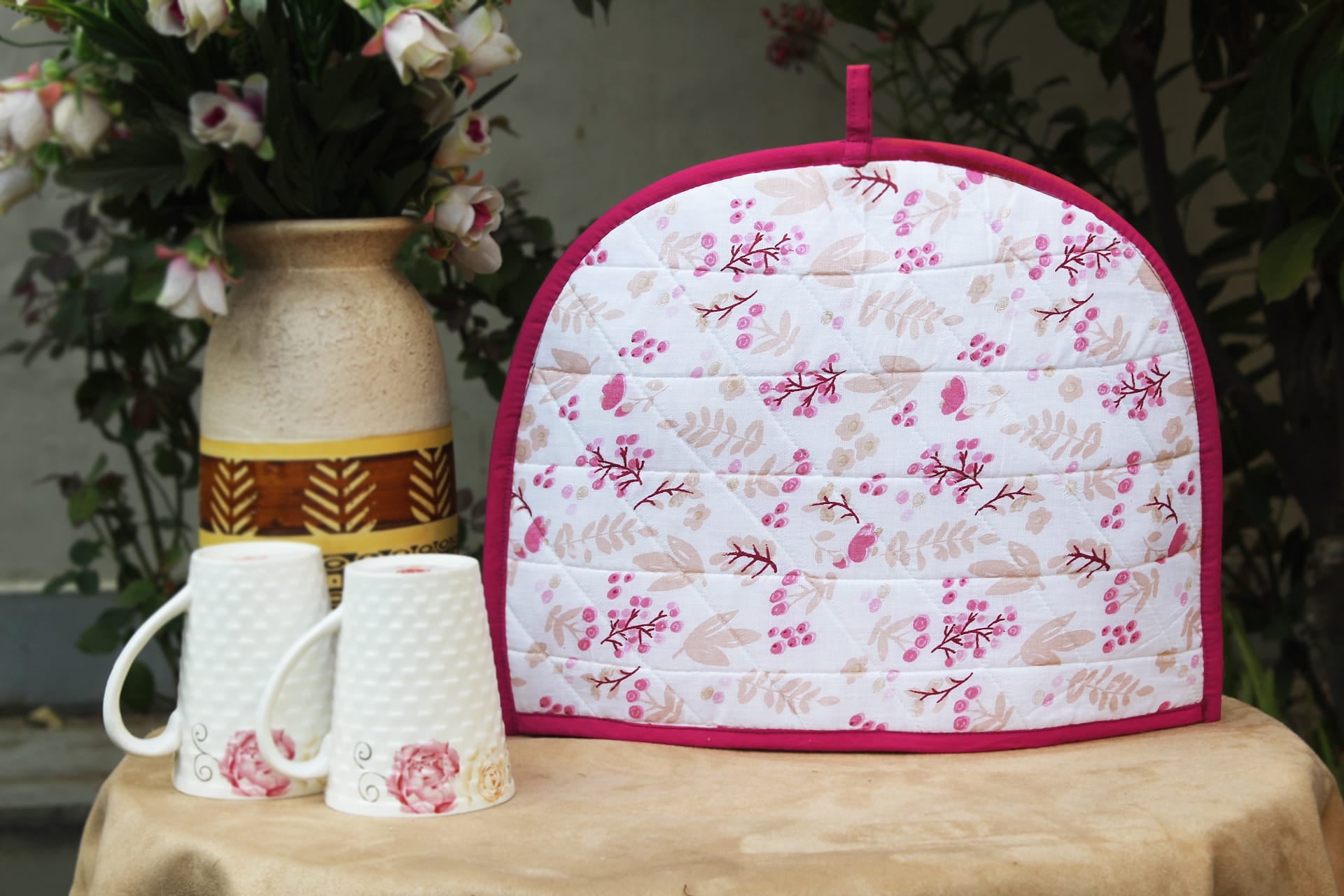Stylish Printed Cotton Quilted Tea Cozy online in India at best prices