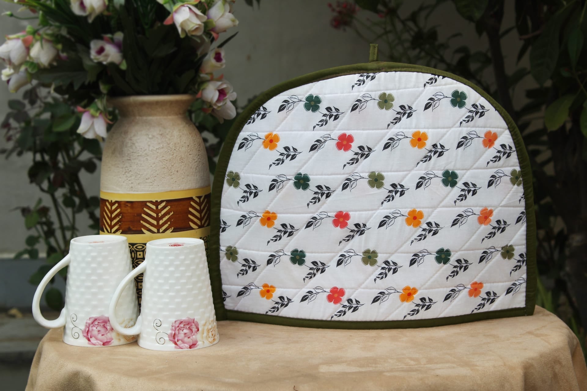 Stylish Printed Cotton Quilted Tea Cozy online in India at best prices