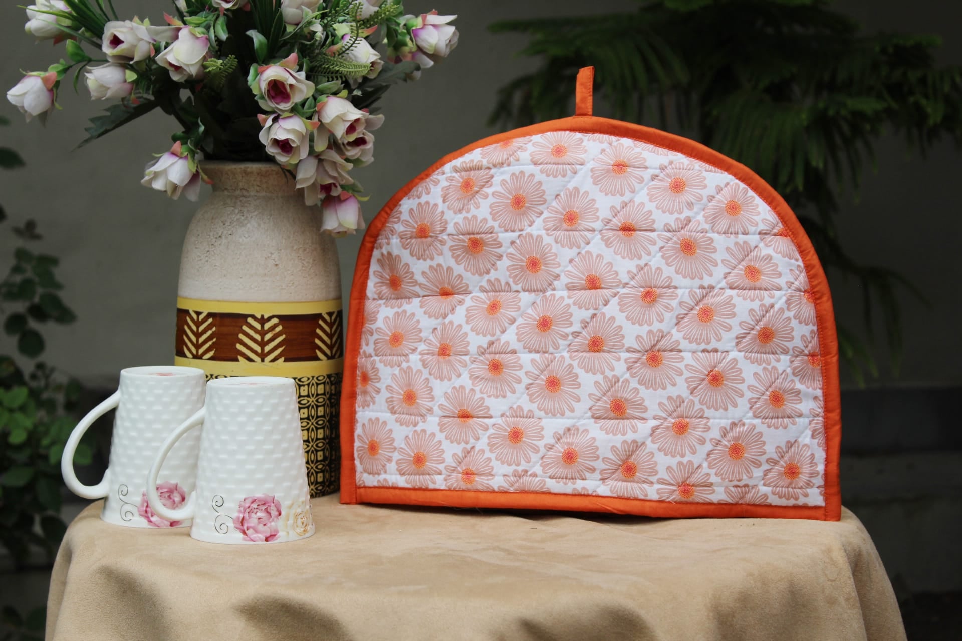 Stylish Printed Cotton Quilted Tea Cozy online in India at best prices