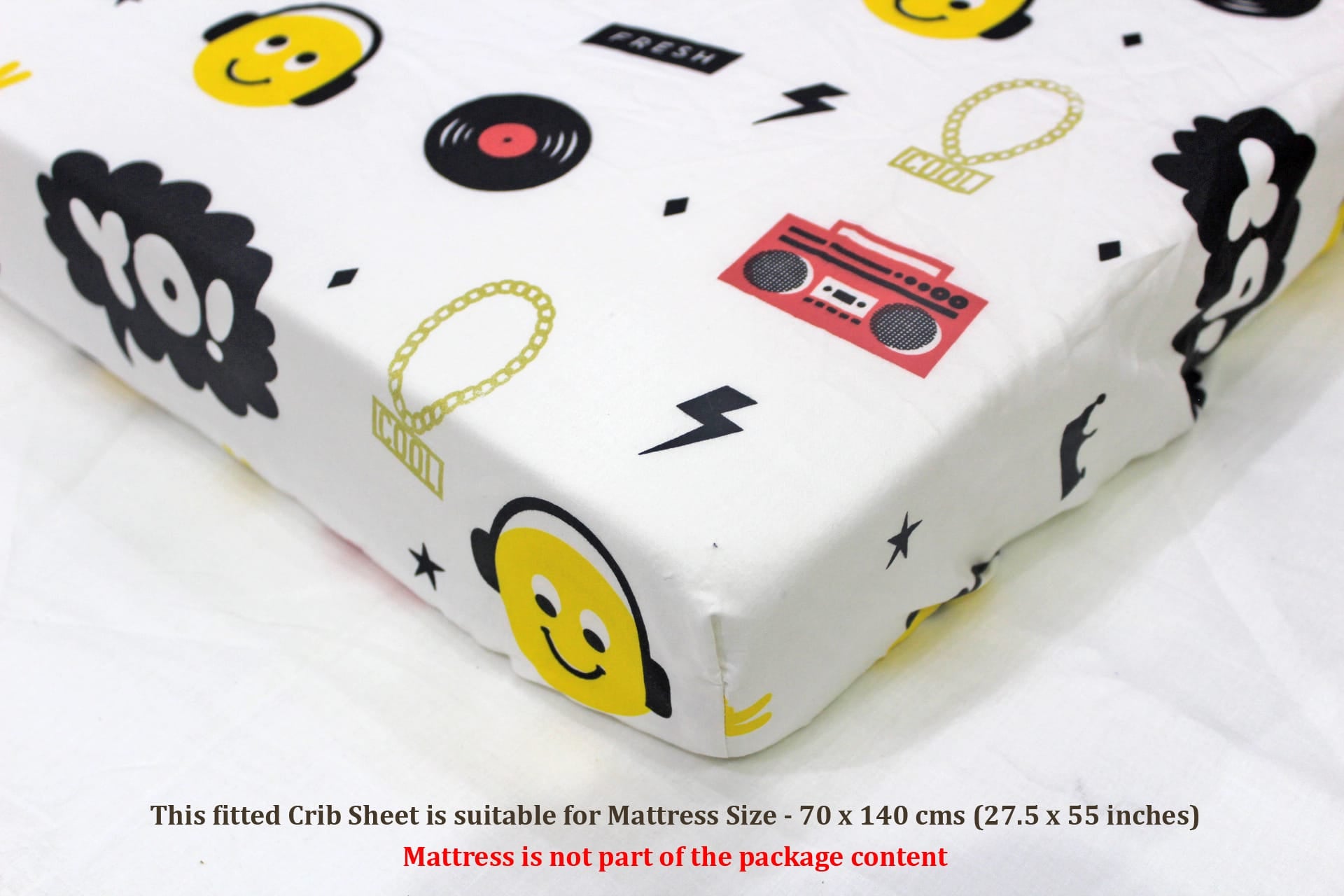 Soft cotton Baby Cot Bedsheet Set (5 Pcs) online In India