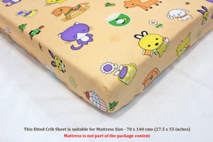 Soft cotton Baby Cot Bedsheet Set (5 Pcs) online In India