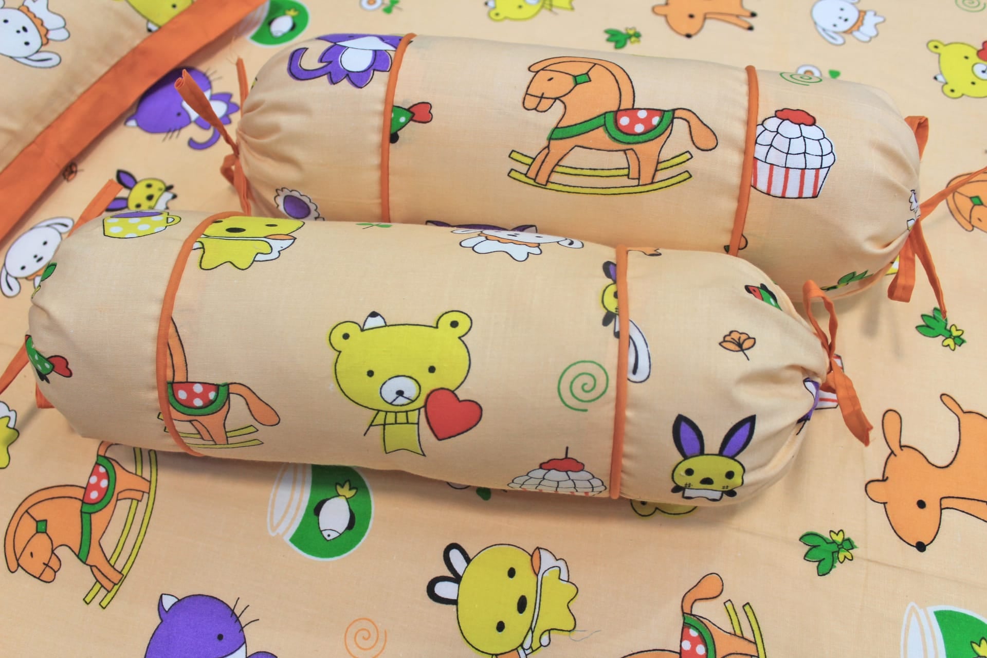 Soft cotton Baby Cot Bedsheet Set (5 Pcs) online In India