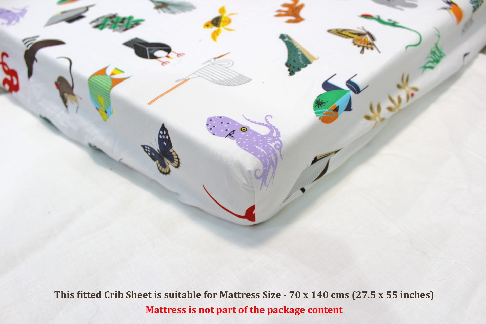 Soft cotton Baby Cot Bedsheet Set (5 Pcs) online In India
