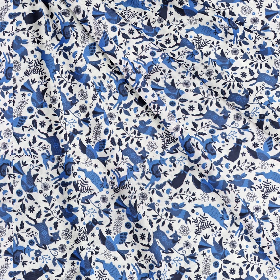 Soft Cotton Digital Print Single Fitted Bedsheet For Kids In Blue