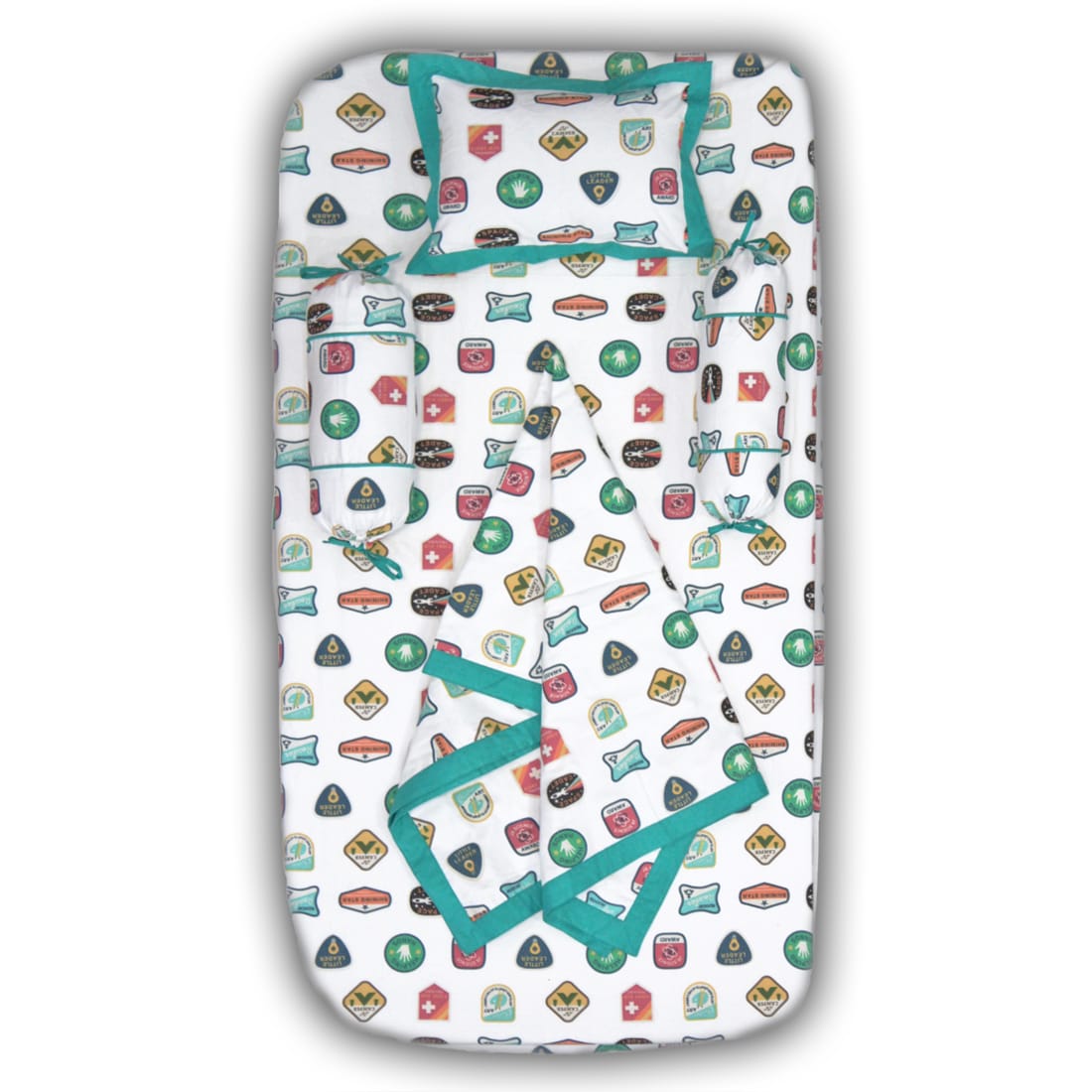 Soft cotton Baby Cot Bedsheet Set (5 Pcs) online In India