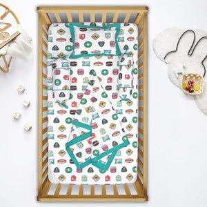 Soft cotton Baby Cot Bedsheet Set (5 Pcs) online In India