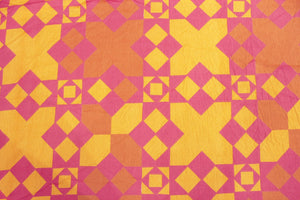 Soft Cotton Geometrical print 250 TC Fitted Bedsheet In Mustard At Best Prices