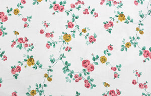 Soft Cotton Floral print 250 TC fitted bedsheet in Rust At Best Prices