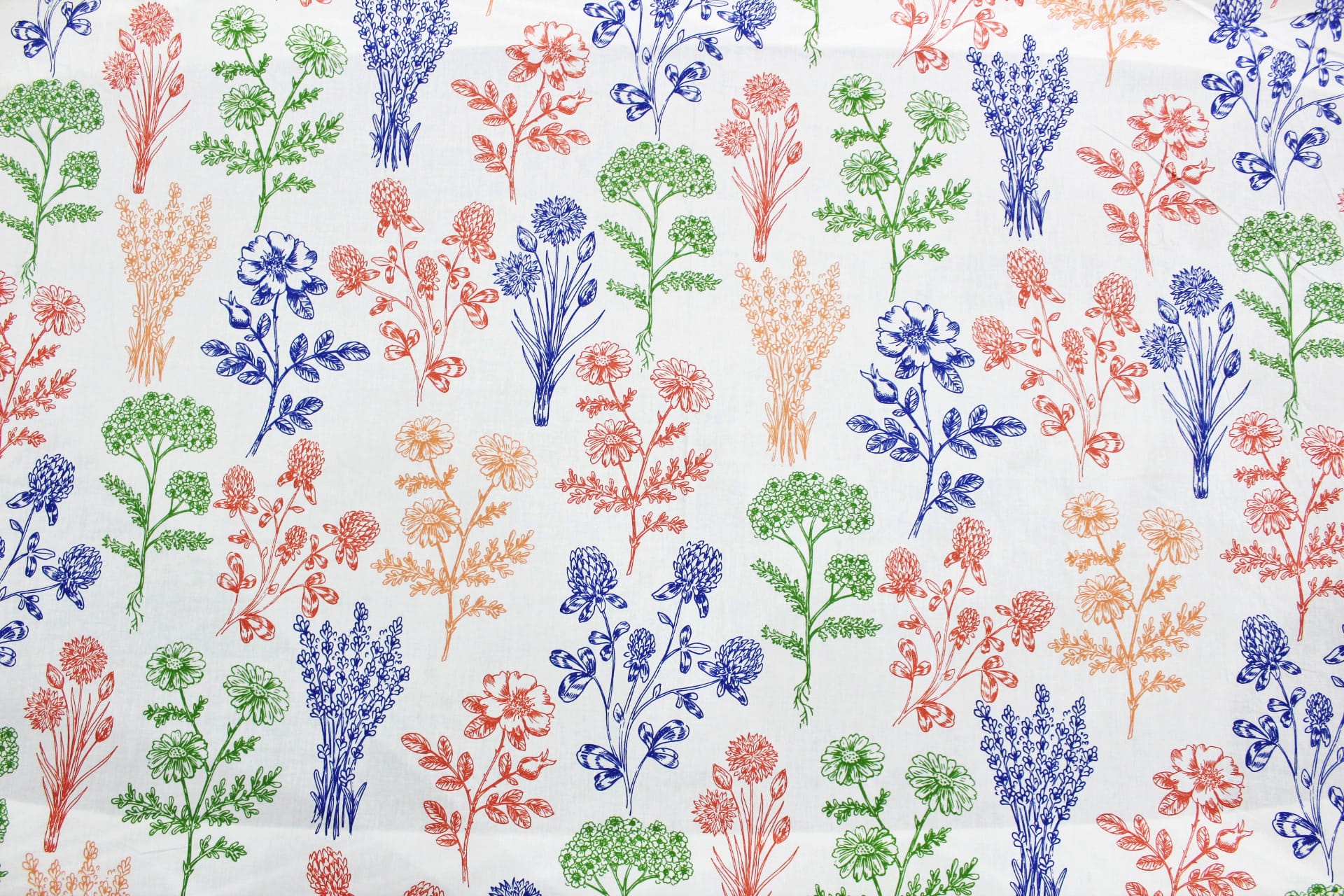 Soft Cotton Floral print 250 TC fitted bedsheet in Blue At Best Prices