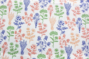 Soft Cotton Floral print 250 TC fitted bedsheet in Blue At Best Prices