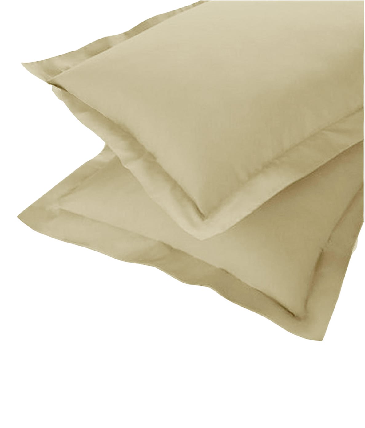 Soft 210 TC Plain Cotton Pillow Cover Set In Khaki Online In India(2 Pcs)