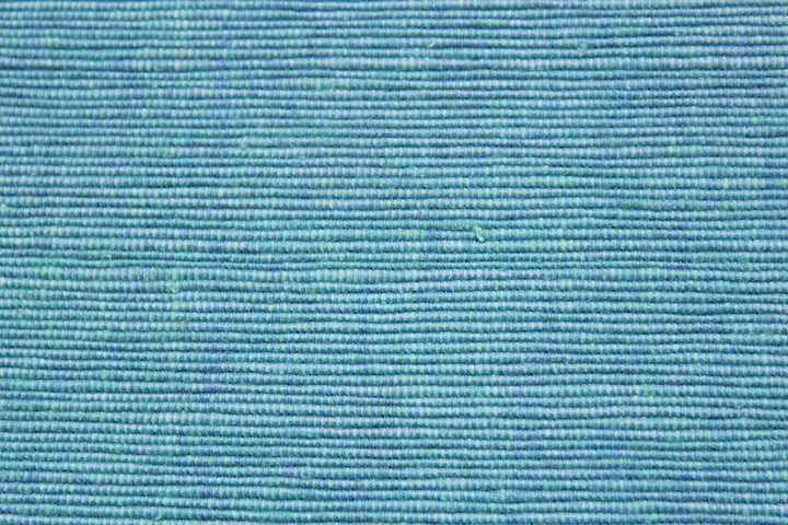 Blue Handloom Corded Weave 330 GSM Plain Cotton Fabric (122 cms) online in India