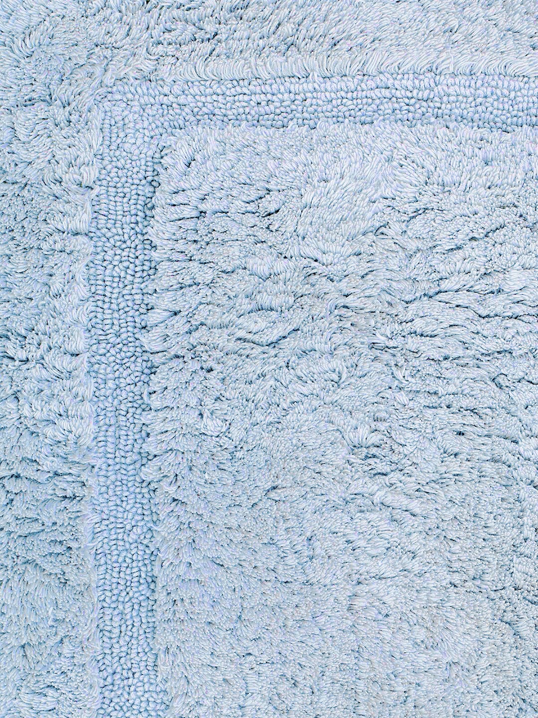 Non Slip Luxury Reversible Cotton Bathmat In Light Sky Online At Best Prices