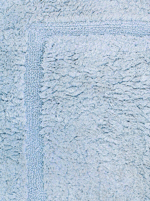 Non Slip Luxury Reversible Cotton Bathmat In Light Sky Online At Best Prices