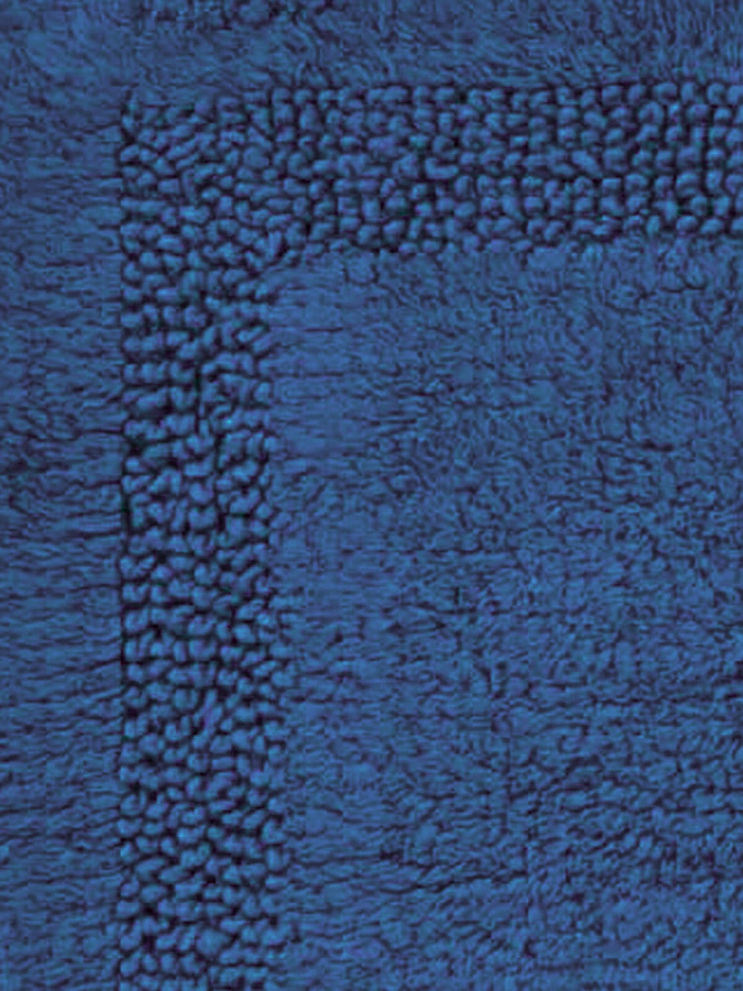 Non Slip Luxury Reversible Cotton Bathmat In Marine Blue Online At Best Prices