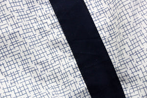 Soft Navy Blue Geometrical Arrow Print Cotton Satin Bolster Cover Set online in India