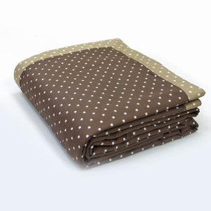 Pearl Texture Floral Print 300TC Cotton Dohar Comforter In Coffee Brown At Best Prices