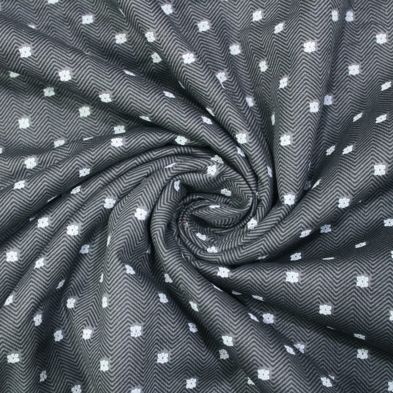 Pearl Texture Floral Print 300TC Cotton Dohar Comforter In Grey At Best Prices