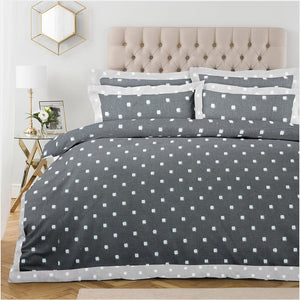 Pearl Texture Floral Print 300TC Cotton Dohar Comforter In Grey At Best Prices