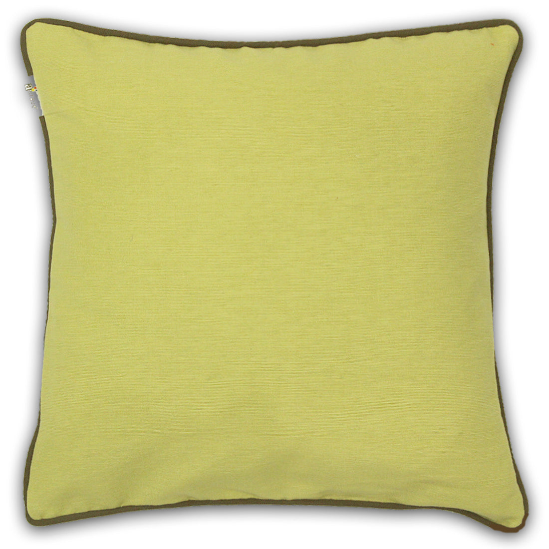 Soft Woven Corded Stripe Cotton Cushion Cover Set in Olive Green online (1Pc)