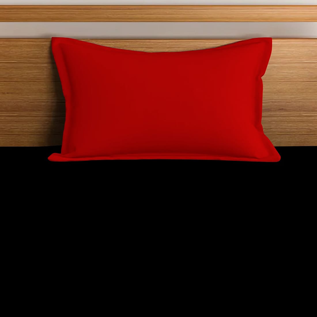 Soft Cotton Plain 210 TC Single Fitted Bedsheet In Black At Best Prices