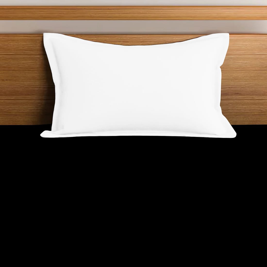 Soft Cotton Plain 210 TC Single Fitted Bedsheet In Black At Best Prices